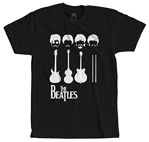 Sac Apparel The Beatles - Cool Modern T-Shirt - Tees with Vinyl (X-Large) Black