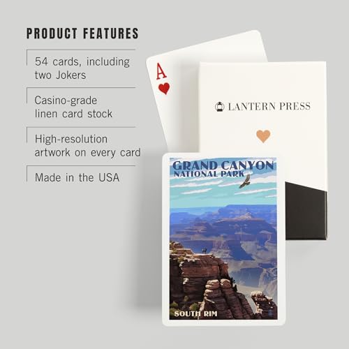 Lantern Press Naipes Poker Gran Cañón 52 Cartas miniatura 3