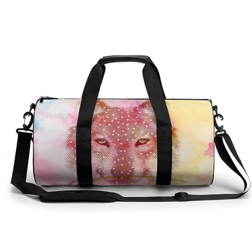 Duffel bag Loup Fantastique 45cm résistant pour gym et randonnée