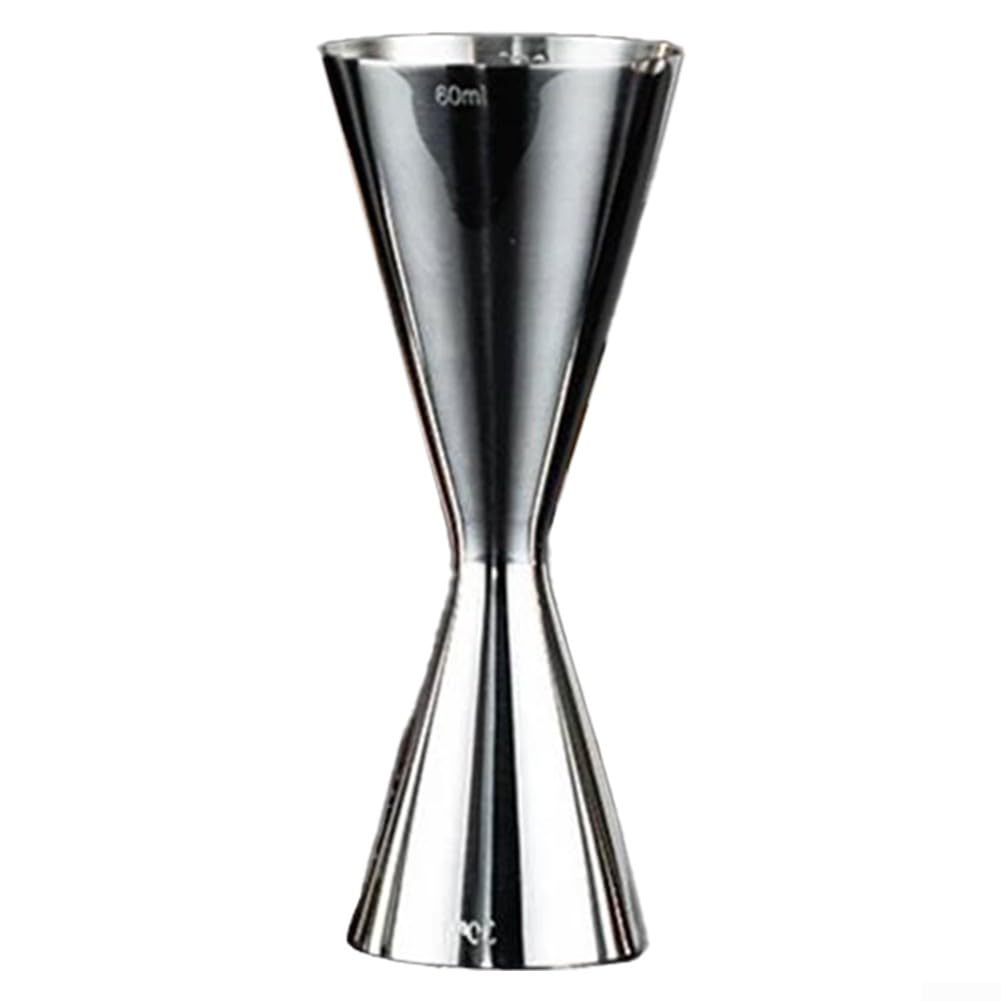 Stainless Steel Cocktail Bar Jigger Double Shot Measuring Cup Japanese Style Drink Mixer Tool for Bartenders 30/45/60/90ml(30/60ml)