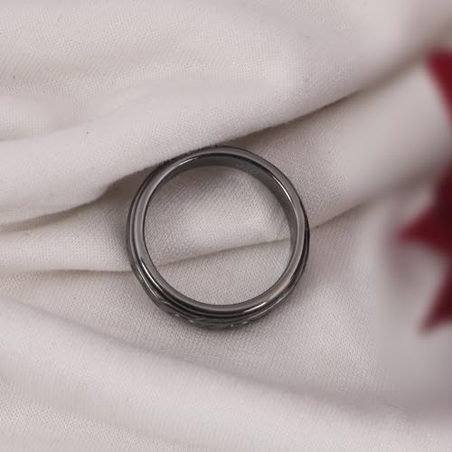 Spinner Ring with Christian Fish Ichthys Pattern – Eternity Band in 925 Sterling Silver, Symbolic Fish Design4