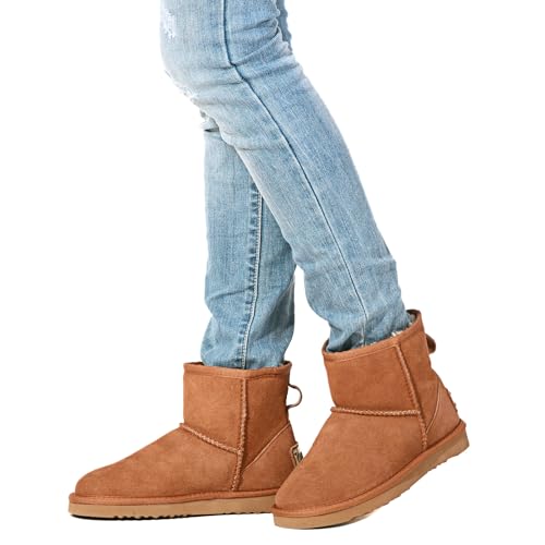 Women's Winter Ankle Snow Boots Faux Fur Lining Comfort Warm DA5854 - Image 3