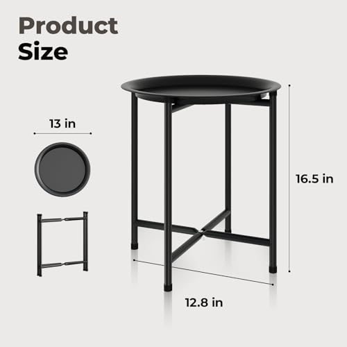 Support pour pot de fleurs d'intérieur en métal noir compact porte-plante d'angle pour salon - 4