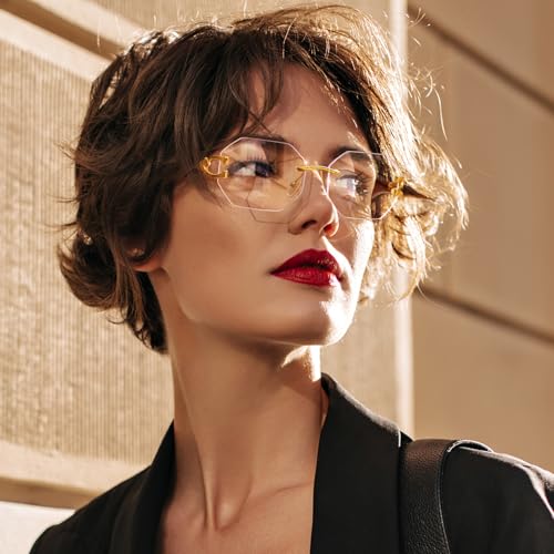 Dollger Rimless Rectangle Sunglasses for Women Men Fashion Hip hop Frameless Designer Shades Wooden Y2K Square Sun Glasses3