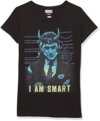 T-shirt Marvel fille taille M vêtement imprimé noir mode adolescente manches courtes