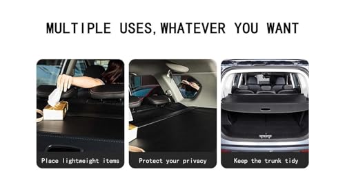 Cubierta maletero VW Touareg 2011-2018 estor enrollable negro 5
