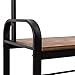 IRONCK Industrial Hall Trees with Bench and Coat Racks, 3-in-1 Hall Tree Entryway Storage Shelf, Accent Furniture with Metal Frame, Easy Assembly, Rustic Brown