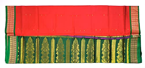 Generic orange bomkai silk saree – image 3