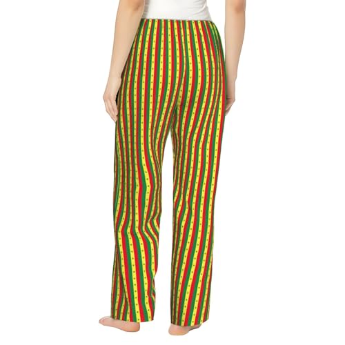 Pantalones de pijama de Senegal para mujer polares de invierno 4