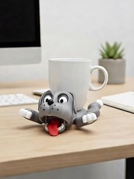 3D Bask l  Hareketli K pek Fig rl  Bardak Altl    E lenceli Dekor Coaster   Hediye & Masa st  Aksesuar   Renk Se enekleri Gri