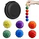DGMI 8 Stück Magnetbälle, Magnetischer Akupressurball aus Silikon, Magnetischer Massageball,Fidget Toys Sensorikspielzeug für Kinder und Erwachsene (Sorgenbälle mit Silikonstruktur)