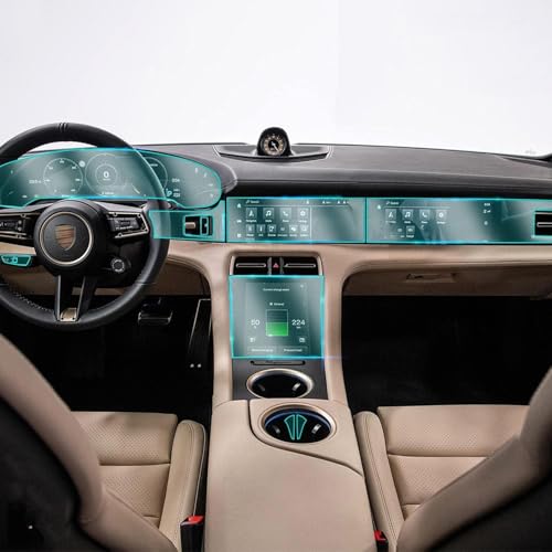 Film protection console Porsche Taycan 2020 pour éviter les rayures