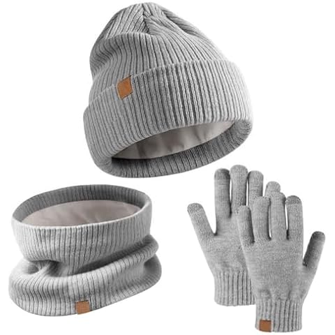 AWAVM Kids Winter Hat Scarf Gloves Set Cover