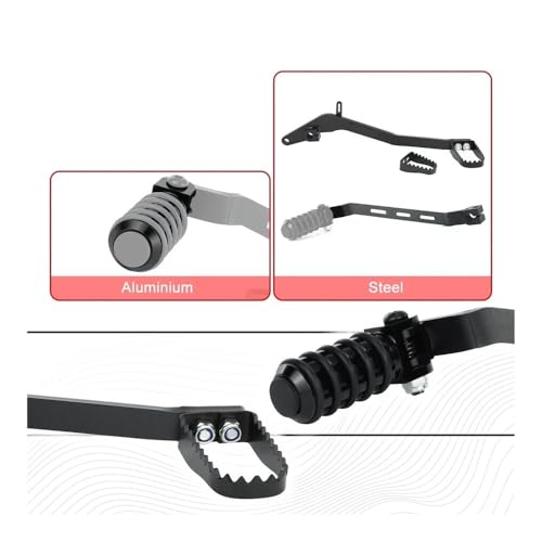 Levier de frein pliable en acier ultra résistant pour moto KLR650 - 3