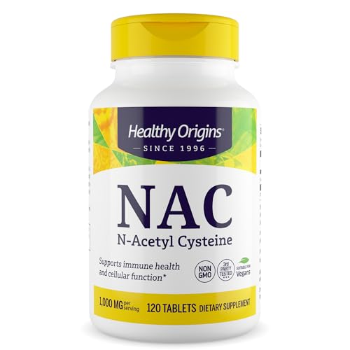 Healthy Origins NAC (N-Acetyl Cysteine) 1,000 MCG for Immune Health