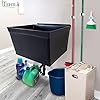 JS Jackson Supplies Tehila Black Wall-Mounted Utility Sink Tub Kit, Wall-Mounted Utility Tub with Wall Bracket, Floating Utility Sink for Laundry Room, Garage, Workshop, and More #3