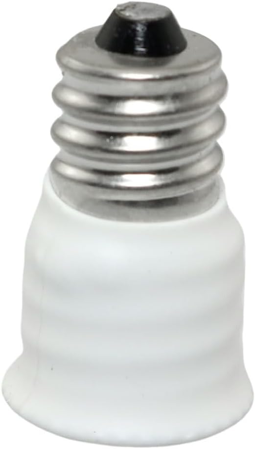 8PCS White E12 to E14 Bulb Converter - LED Light Holder, Lamp Adapter, Socket Changer