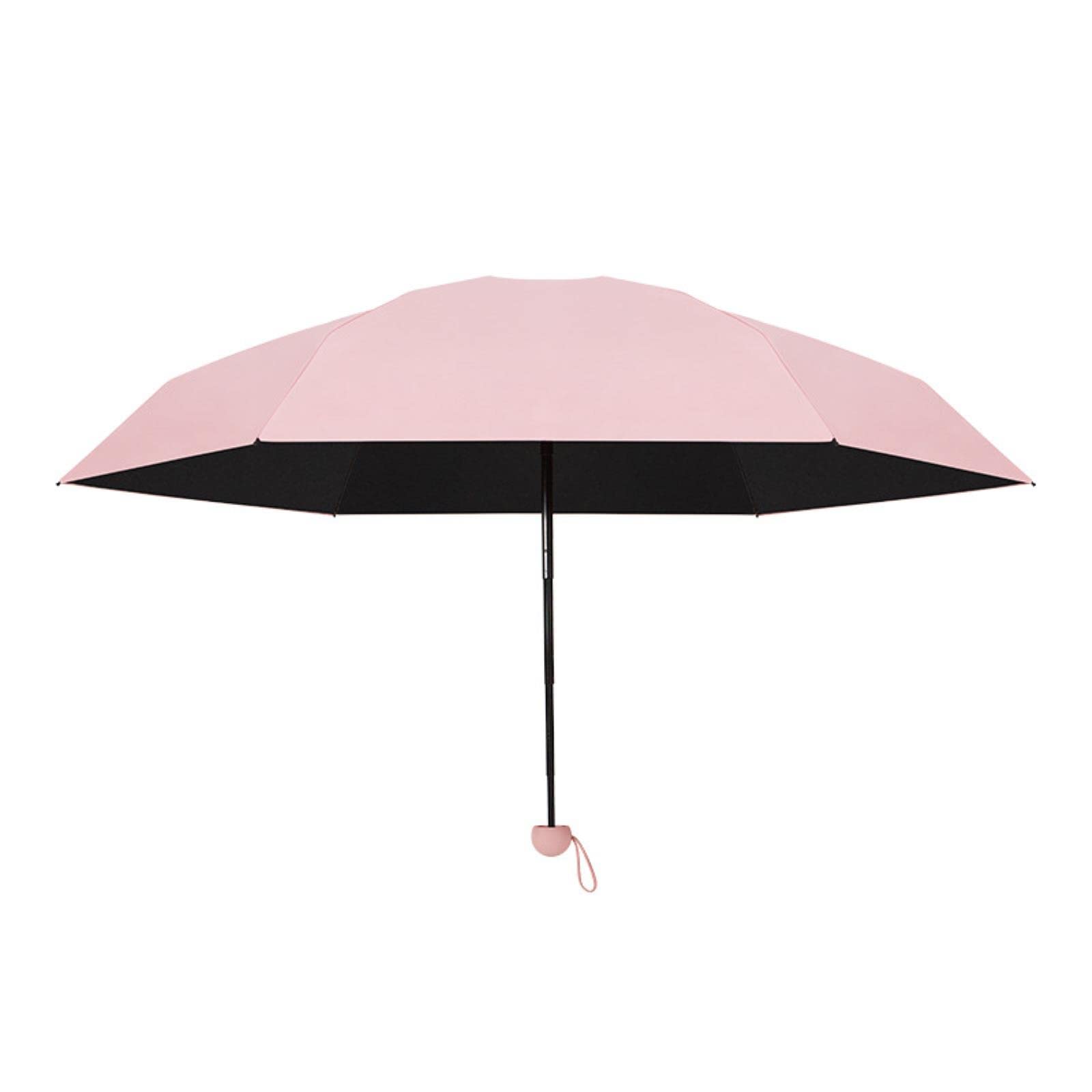 HLTYGWX Paraguas pequeño para Mujer, protección UV, sombrilla de Vinilo, Paraguas portátil de Bolsillo, Paraguas portátil
