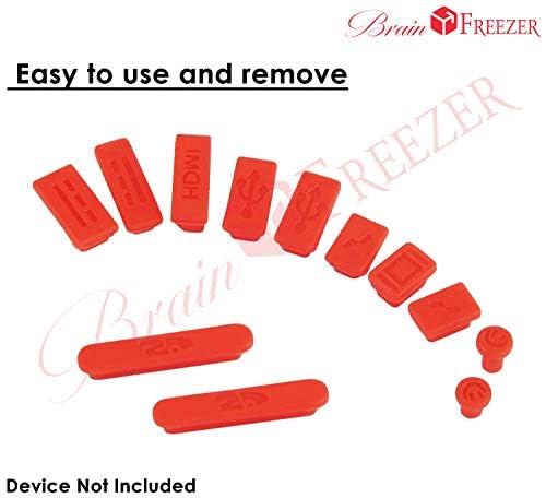 Image of Brain Freezer Keyboard Protector Cover Plus Dust Proof Compatible with MacBook Air 13 inch 2020 Release Model A2179 Soft Silicone Waterproof Dust-Proof Ultra Thin Keyboard Cover 2020 (Red)