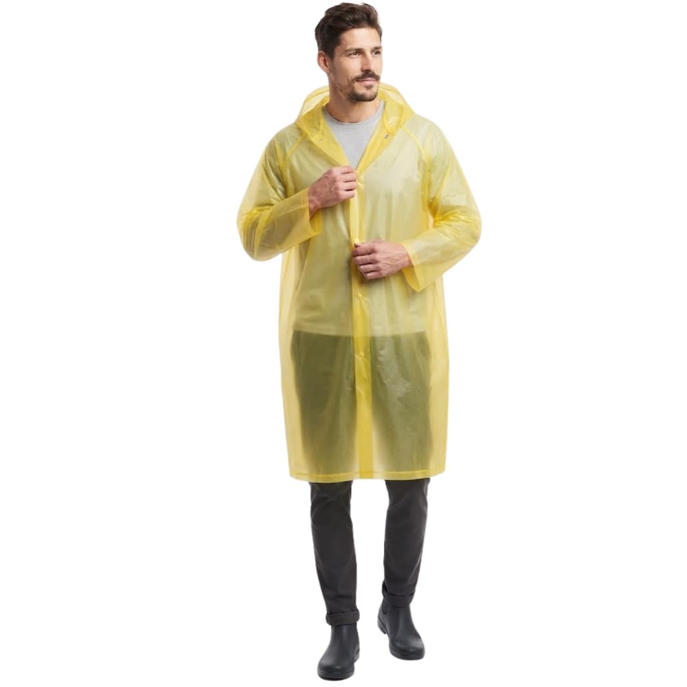 (𝐒𝐩𝐞𝐜𝐢𝐚𝐥 𝟏𝟓 𝐘𝐞𝐚𝐫𝐬 𝐖𝐚𝐫𝐫𝐚𝐧𝐭𝐲 Unisex Waterproof Long Coat Raincoat for Men & Women, Adjustable Hood, Lightweight Reusable Rainwear for Travel, Bike Riding-image-18