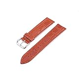 Gürtellänge: wie abgebildet BBLL Uhrenarmband Armband Lederarmband 10-24mm Uhrenzubehör Braunes Armband 21mm Hellbraun