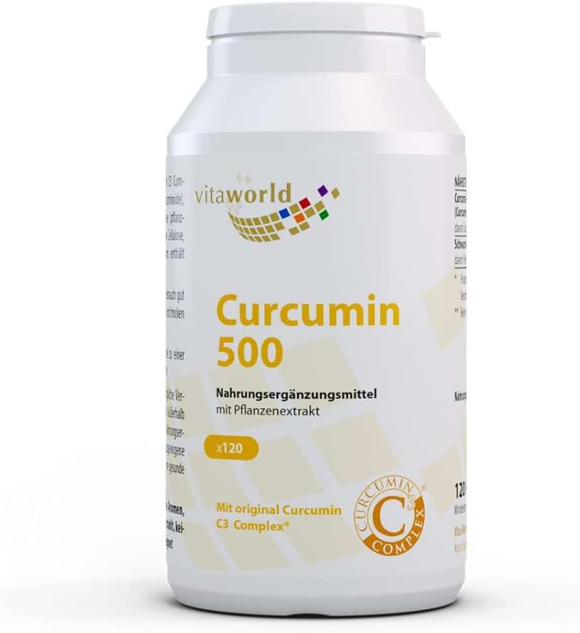 Curcumine 500 120 Vegi Capsules Curcumine C3 Complex® apotheker-productie 95% curcuminoïden zwart en peper extract 50:1 Curcuma-wortelextract kurkuma