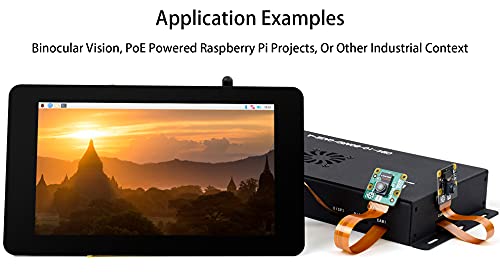 Metal Case/Box With Cooling Fan For Raspberry Pi Compute Module 4 Io Board, Mini Computer Chassis With Hdmi,Ethernet,Usb ,Dsi Display Port, Csi Camera Port #TOP3