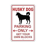 Photo Gallery inga husky dog owner parking only targa in latta in metallo, 20,3 x 30,5 cm Photo Gallery inga husky dog owner parking only targa in latta in metallo, 20,3 x 30,5 cm