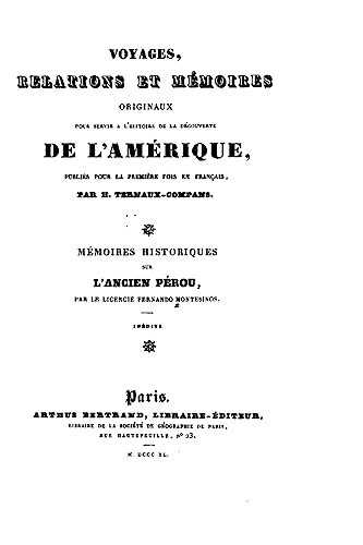 Mémoires historiques sur l'ancien Pérou (French Edition)