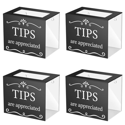 Boîte à billets pour tombola en acrylique transparent avec fente supérieure x4