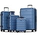 SHOWKOO Luggage Sets 4 Piece Expandable ABS+PC Hard Shell Lightweight Durable Travel Suitcase with Spinner Wheels TSA Lock