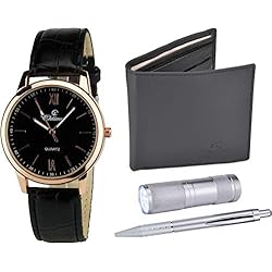 Lamparas Led A Pilas Amazon BELLOS - Estuche de Regalo para Hombre, Color Negro, lámpara LED, Color Negro Dorado, 42, Pulsera, Negro Dorado, 42, Pulsera, Negro y Dorado, 42, Pulsera