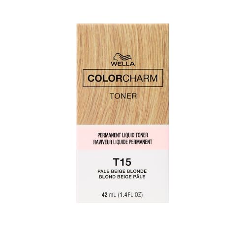 COLORCHARM Permanent Liquid Toners| Neutralize Brass| Free of Parabens| Vegan| T15 Pale Beige Blonde| 1.4 Fl Oz - Thumbnail 3