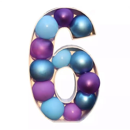 Gramigg Set Espositori Funzionali per Scatole Palloncini con Numeri in Lattice con Set Decorazioni Feste Design Feste Vacanza Cabine Fotografiche Espositore Digitale in Lattice A Colori