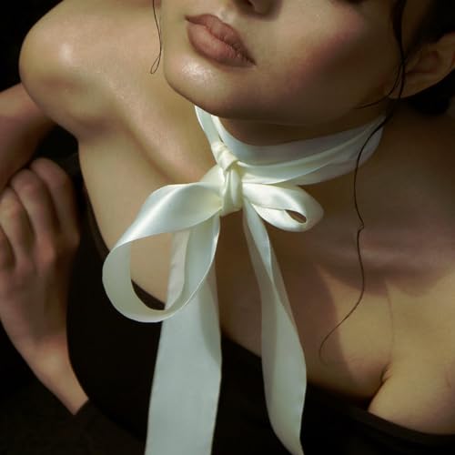 Image of 100 Yards Ivory Satin Ribbon Polyester Ribbon for Gift Wrapping Very Suitable for Weddings Party Hair Bow Invitation Decorations and More(1-1 /2 inch X 50Yards X 2 Roll)