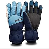 TKFDC Ski Gloves Men's Winter Women's Thickening and Velvet Warm Riding Motorcycle Electric Car Cott