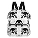 Produktbild MALPLENA Schulranzen Daypack Wanderrucksack Schwarz Spiders