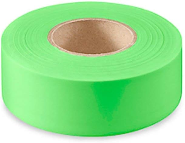 CH Hanson 17004 - Green Fluorescent Flagging Tape (12pk)