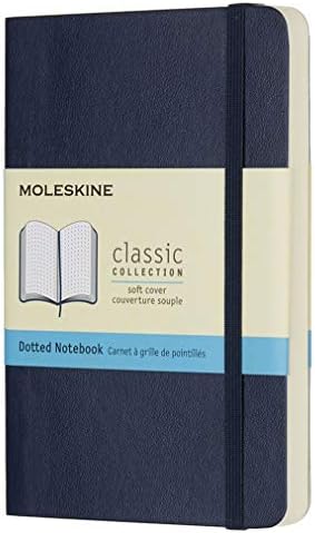 Moleskine - Classic Ruled Paper Notebook - Soft Cover and Elastic Closure Journal - Color Sapphire Blue - Size Extra Large 19 x 25 A4 - 192 Pages