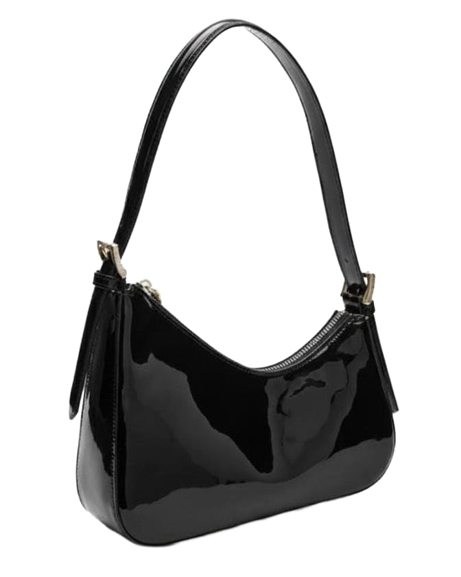 Buy Women's Patent Leather Shoulder Bag – Trendy Glossy Handbag