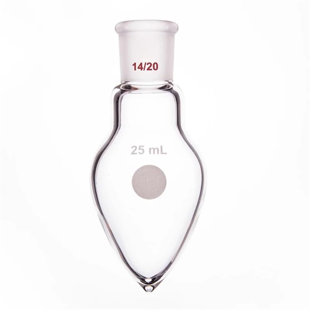 Equipos y suministros de laboratorio Matraz de pared gruesa en forma corazón Capacidad 5 ml 10 15 25 50 Vidrio borosilicato F32