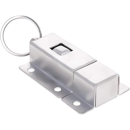 Uxcell Spring Loaded Door Latches 5-Pack - Furniture Cabinet Press Button Bolt Lock Kit