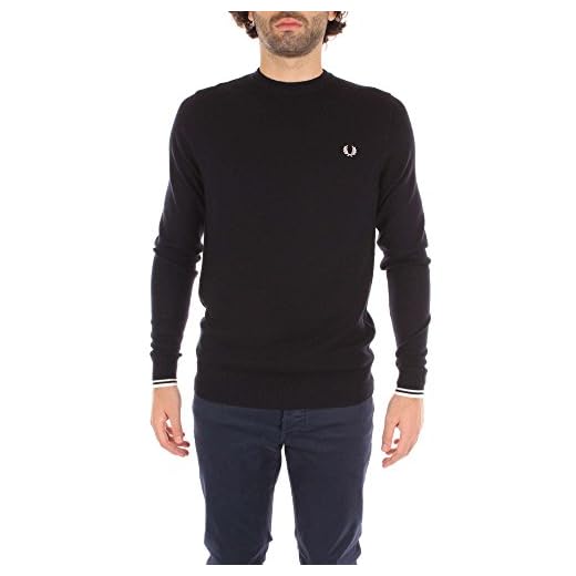 Fred Perry Maglia tröja Uomo Blu Notte, Blå, S