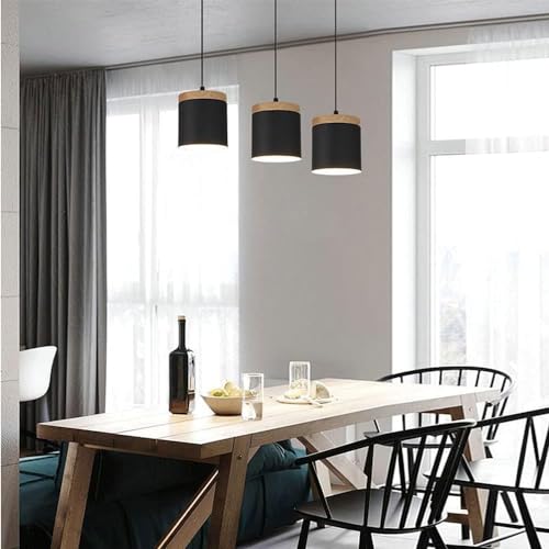 Lámpara de araña de metal industrial moderna compatible con comedor y techos altos 3