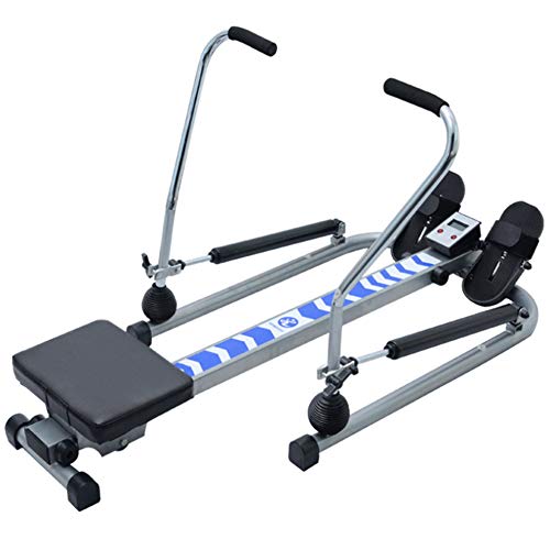 KMKN Máquina de Remar Plegable Interior, Máquinas de Remo Magnéticas Profesional,Resistencia Ajustable Entrenamiento y Fitness Equipo Carga 140KG