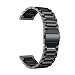 LDFAS Compatible for Fossil 18mm Bands, Quick Release Stainless Steel Metal Watch Strap Compatible for Fossil Gen 4 Venture HR,Sloan HR,Sport (41mm) Smartwatch, Black