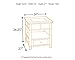 Signature Design by Ashley T845-3 Gately Collection End Table, Medium Brown