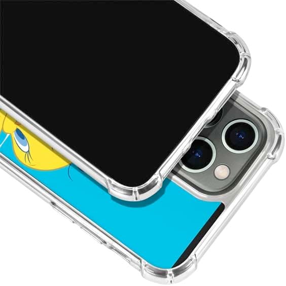 Skinit Clear Phone Case Compatible with iPhone 14 Pro Max - Officially Licensed Looney Tunes Tweety Bird Flying Design