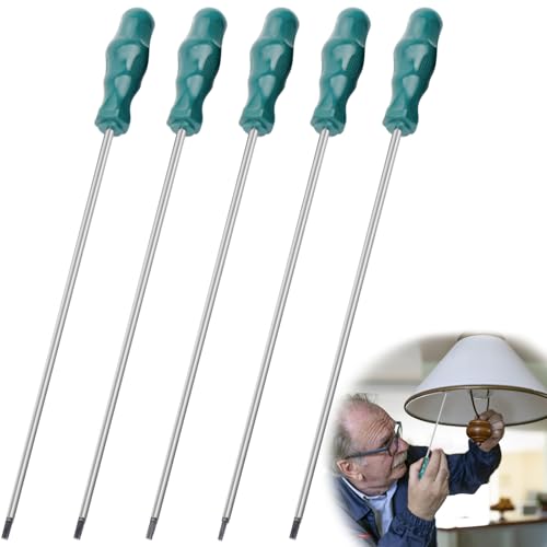 Jeu de tournevis : ensemble de 5 pièces de tournevis magnétiques extra longs Torx, ensemble de tournevis professionnel T15, T20, T25, T27, T30, tête en étoile