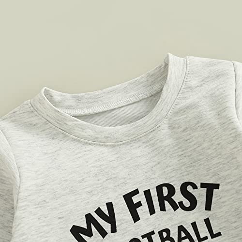 Seyurigaoka Newborn Baby Boy Girl Football Outfit My First Football Season Sweatshirt Romper Unisex Infant Clothes4